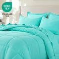 thumbnail image 2 of RUIKASI 5 Pieces Turquoise Twin Bed Comforter Set with Sheets - Bed in a Bag with Comforter and All Season Sheets, Pillowcases, 2 of 4