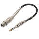 thumbnail image 2 of 2x Conector XLR a cable de enchufe estéreo de 6,35 mm para amplificador de micrófono perfke Cable estéreo XLR a 3 pines, 2 of 9