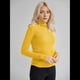 thumbnail image 5 of Suéteres Acanalados para Mujer, Lindos Suéteres de Punto de Cuello Alto, Ajustados y Cálidos Amarillo un Tamaño, 5 of 7