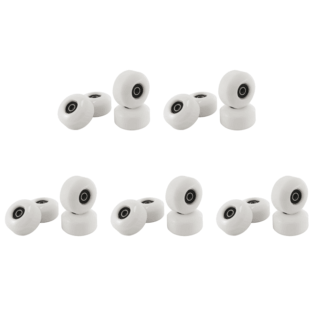 Roues de Skateboard avec Roulements 52X30mm Roues de Rue Pièces de Skateboard Cruiser Roues de Longboard (20) Blanc