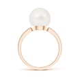 thumbnail image 2 of ANGARA Classic Freshwater Cultured Pearl Solitaire Ring in 14K Rose Gold for Women | June Birthstone, Birthday, Anniversary, Jewelry Gift for Women | Pearl Ring, 2 of 11