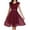 A-Wine161, variant on XIAONU Womens Lace V Neck Cap Sleeve Flare Midi Dress Elegant Evening Party Dress
