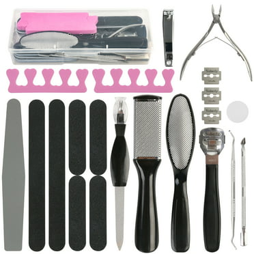 Professional Stainless Steel Pedicure Tools Set 10 in 1, Foot Care Kit ...