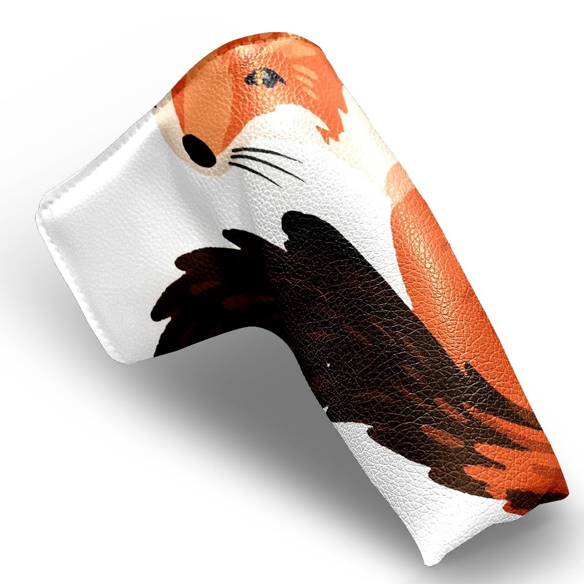 Golf Club Head Cover | Leather Golf Club Putte Headcover , Waterproof Golf Club Head Cover Set Driver Headcovers for Golf Clubs Men Women Red Fox