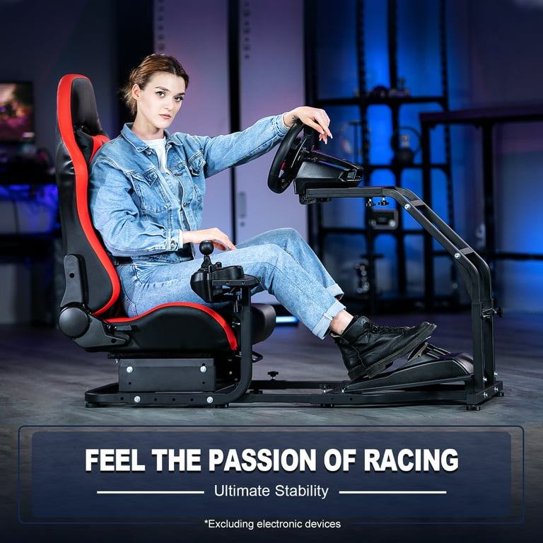 Marada G29 Racing Simulator Cockpit with Gaming Chair Fit for Xbox Logitech Thrustmaster T80 T150 T300RS T248 Walmart