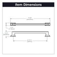 thumbnail image 3 of Belwith-Keeler B077463-MB-10B 6.31 in. Brownstone Pull for Door, Matte Black, 3 of 6