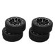 thumbnail image 2 of Neumáticos de ruedas RC, neumáticos de ruedas RC de 4 piezas Neumáticos de coche RC para ruedas de metal Los neumáticos mejoran su experiencia, 2 of 14