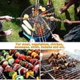 thumbnail image 3 of 12 Pcs Brochettes, Brochettes Plates en Métal pour Barbecue 14 Pouces de Long en Acier Inoxydable Réutilisables, Ensemble de 12, 3 of 4