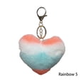 thumbnail image 2 of Sonducket LLavero de piel de corazón de iris, accesorios femeninos, llaveros de moda, colgantes hechos a mano, pareja colorida encantadora Accesorios de disfraces arcoiris5 Sonducket AP014345-02, 2 of 6