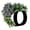 O, variant on Customizable Last Name Farmhouse Wreath With Bow Blank Welcome Sign Garland For All-Season Front Door Outside Hanging Decor Gift