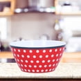 thumbnail image 4 of Salad Bowl Thickened Snack Dessert Cake Bowl Beautiful Practical Dinnerware for Baking Table Decoration Blue Grid Bowl, 4 of 7