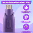 thumbnail image 6 of USB to PS2 Adapter,Purple USB Female to PS/2 Male Converter Adapter for Mouse and Keyboard, 6 of 6