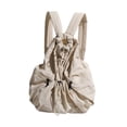 thumbnail image 2 of Bolsa de gimnasia de moda portátil de mochila casual de mochila para adultos caminando para acampar Beige, 2 of 8