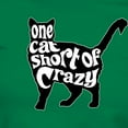 thumbnail image 3 of CafePress - One Cat Short Of Crazy Women's Classic T Shirt - Women's Traditional Fit Dark T-Shirt, 3 of 4