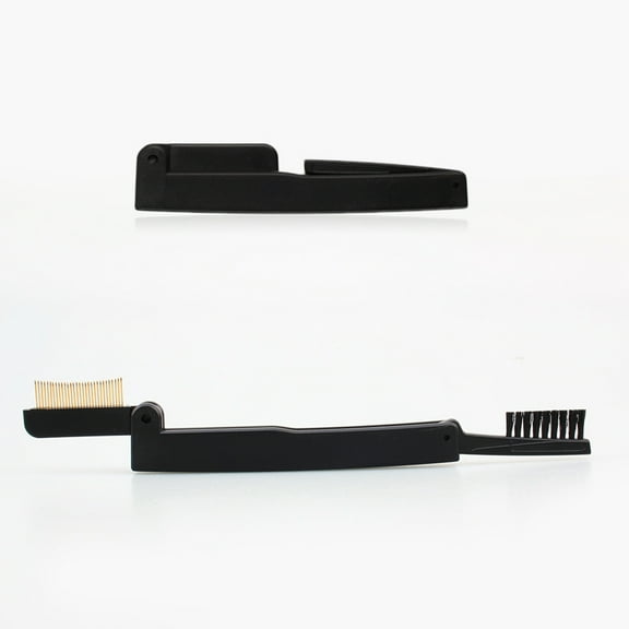 Soimiss Brow Spoolie Brush Eye Brow Brush for Women Black 1Pcs