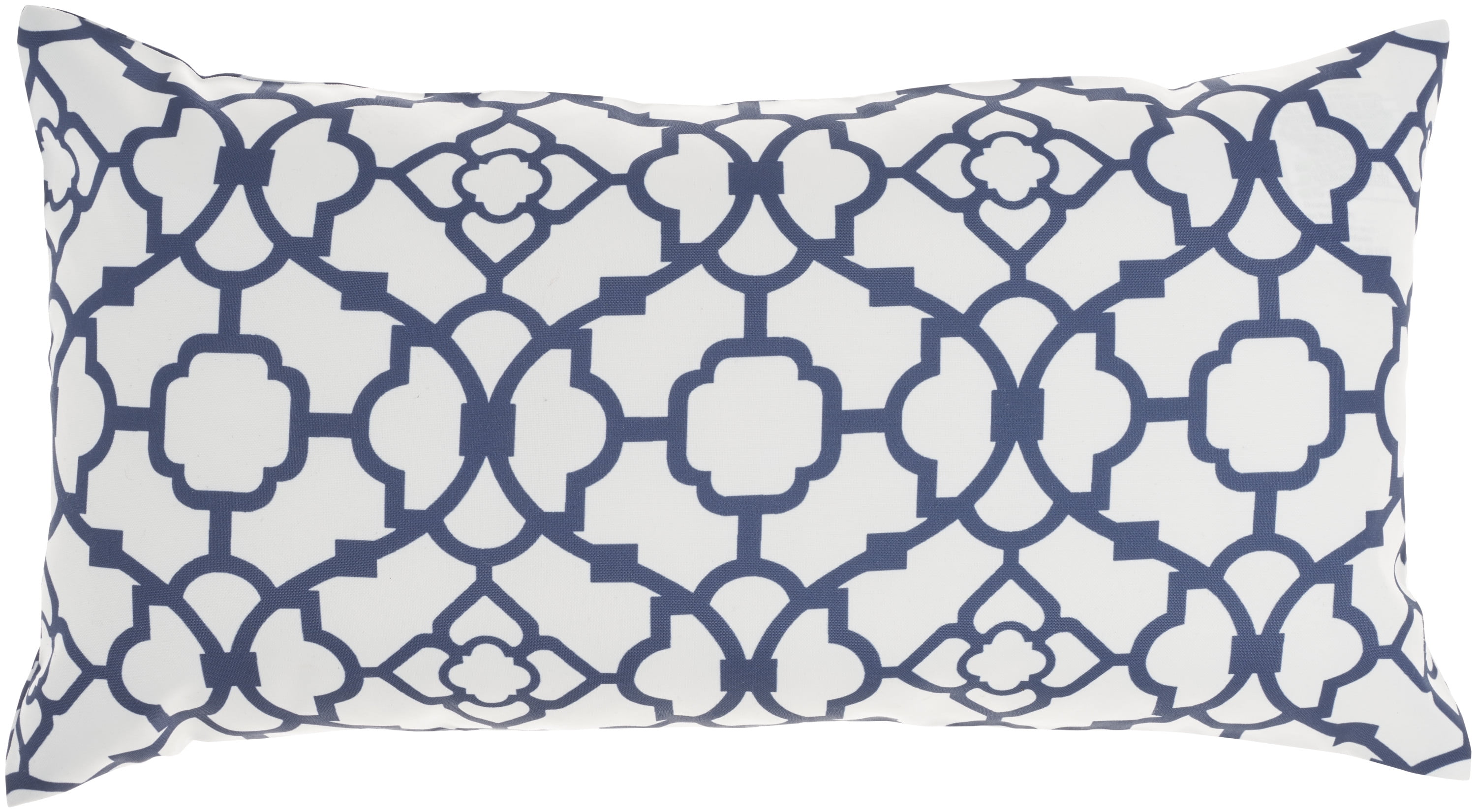 Waverly Pillows Lovely Lattice 20 x 20 Ocean Indoor/Outdoor Washable  Throw Pillow 