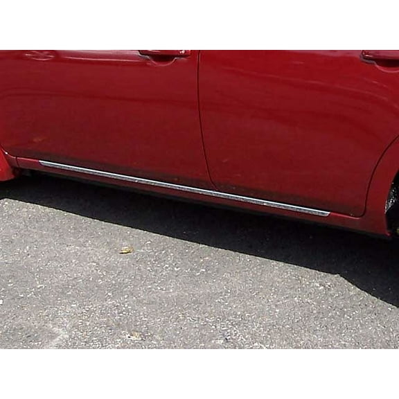 Stainless Steel Rocker Panel Trim 2Pc Fits 2007-2012 Nissan Sentra TH28575 QAA