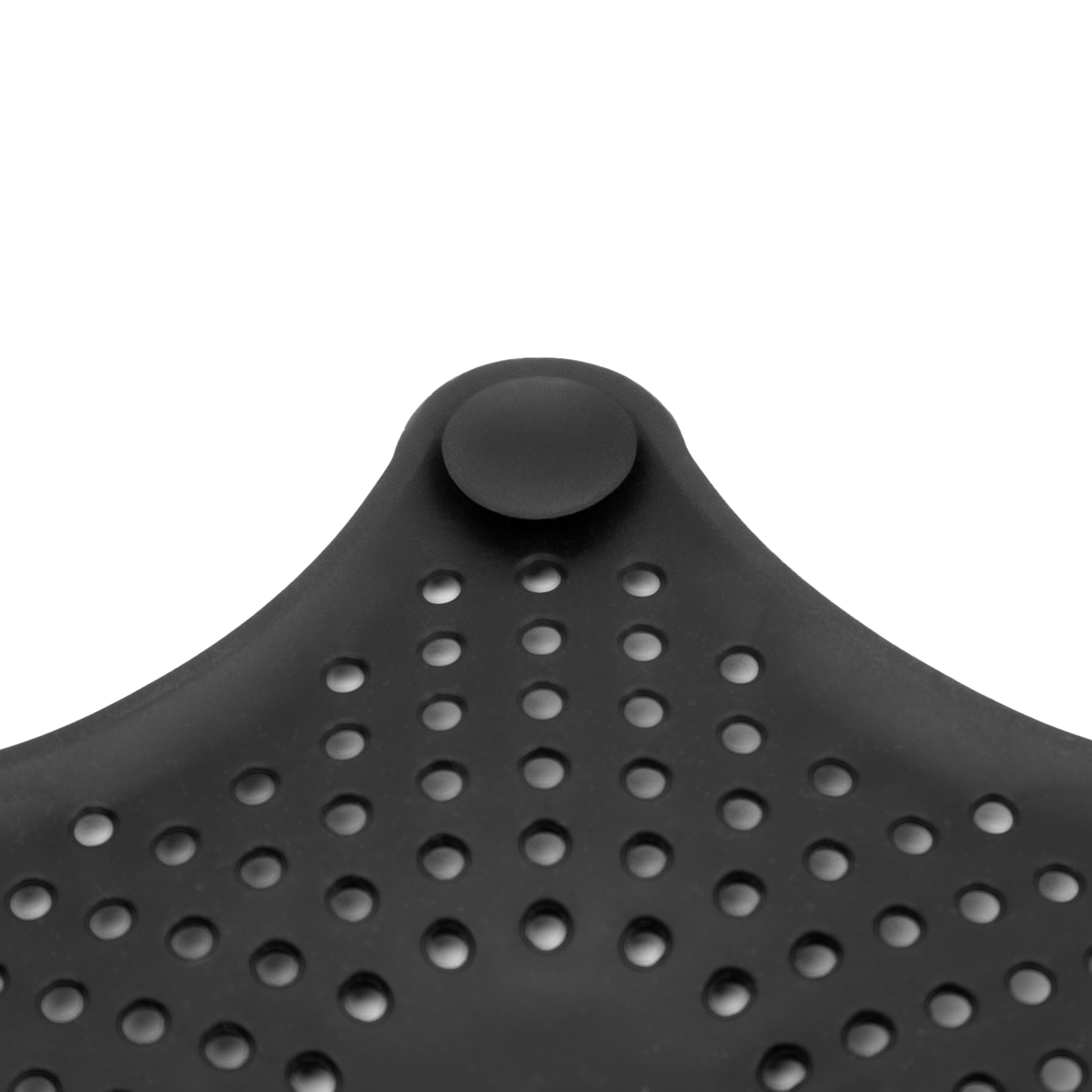 Era Silicone Hair Catcher for Bath and Shower Drains, Black 6.18x6.18in, Hair drain catcher