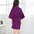 thumbnail image 6 of Toddler Pajamas Girls Boys Toddler Baby Kids Girls Solid Silk Satin Kimono Robes Bathrobe Sleepwear Clothes Coat Pjs for Kids, 6 of 9