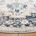 thumbnail image 4 of SAFAVIEH Madison Dalia Oriental Area Rug, Ivory/Grey, 3' x 3' Round, 4 of 12