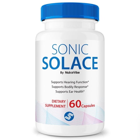 Sonic Solace - Advanced Ear Support, Natural Formula to Promote Inner Ear Health, Tinnitus Supplement for Ringing, Official Auditory Pills, SonicSolace Reviews (60 Capsules)