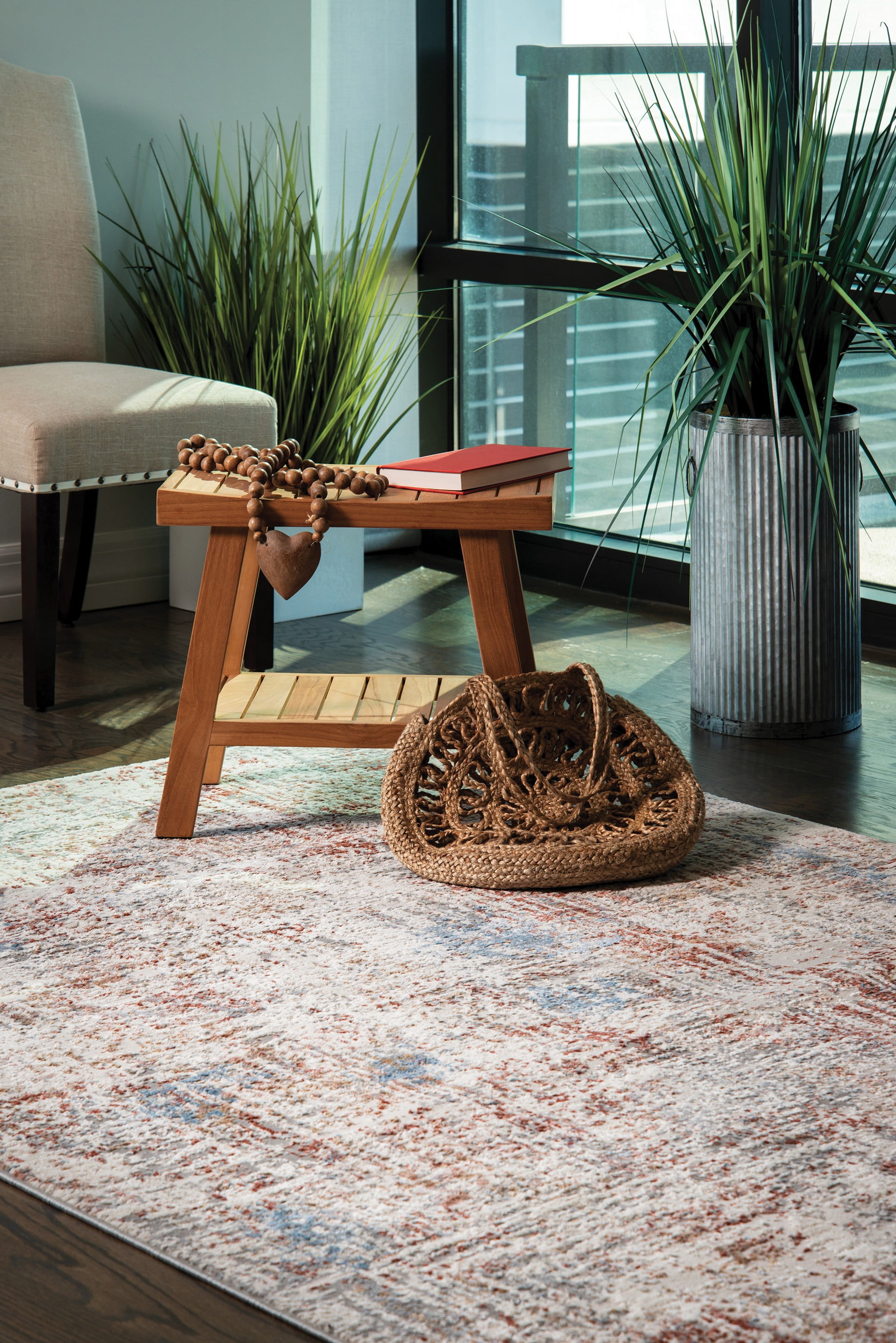 United Weavers Hyperion Telesto Transitional Abstract Area Rug, Ivory, 9'10" x 13'2"