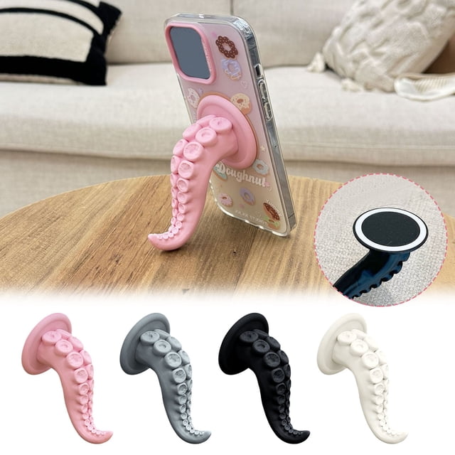 Fiudx Soporte Magnético para Teléfono con Forma de Garra, Diseño Único de Tentáculo, Gran Estabilidad Magnética, Compatibilidad Versátil con Videollamadas, Fácil de Limpiar, Ideal Como Regalo, Compat
