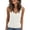 White #24, variant on WULMLEO Women's V-Neck Knit Tank Top – Soft Stretchy Sleeveless Sweater in White, Perfect for Layering & Casual Wear Light Brown M