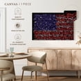 thumbnail image 4 of Elephant Stock Ammunition Usa Flag Wall Art - Horizontal Canvas Wall Art - Living Room Wall Decor - Flags Canvas - Black And Brown Decor - 12" x 8", 4 of 4