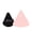 Pink Case + Black Puff, variant on RubyVelvet Powder Puff with Silicone Case, Ultra-Soft Crystal Velvet, Black Puff with Pink Case, Latex-Free, for Loose or Pressed Powder Application | RUBY VIBE CO