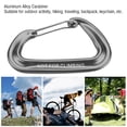 thumbnail image 1 of Aleación de aluminio Carabiner d Hebilla Spring Clip de Llavero Hook Outdoor Sports Accessory Gray, 1 of 7