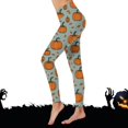 thumbnail image 4 of Gibobby Leggings Vinipiel Mujer Leggings sexy Halloween para mujer, ajustados y elegantes, capa base para uso diario（Aqua， S), 4 of 5