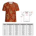 thumbnail image 2 of Paisley T-Shirts Casual T-Shirt Short Sleeve Women Trendy Tshirt Beach Custom Tops, 2 of 5
