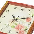 thumbnail image 5 of Unique Modern Square Shaped Wall Clock With Floral Design for Living Room, Kitchen, or Dining Room, 5 of 7
