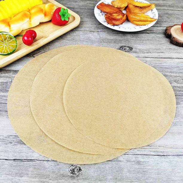 Gwong hogar, freidora de aire, 200pcs de 8/9 pulgadas redondas de barbacoa antiadherente horno horconear alfombrillas para hornear barbacoa Gwong 21048291