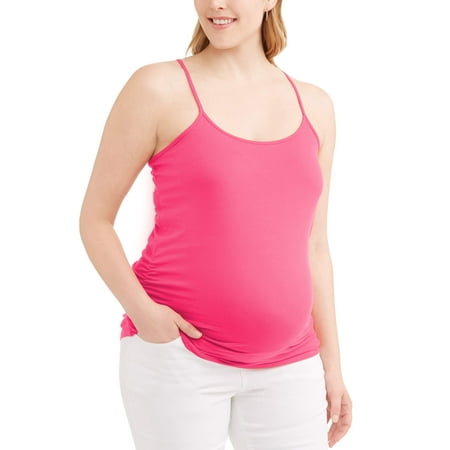 

Oh! Mamma Maternity Women s Camisole Tee with Side Ruching (Women s & Women s Plus)