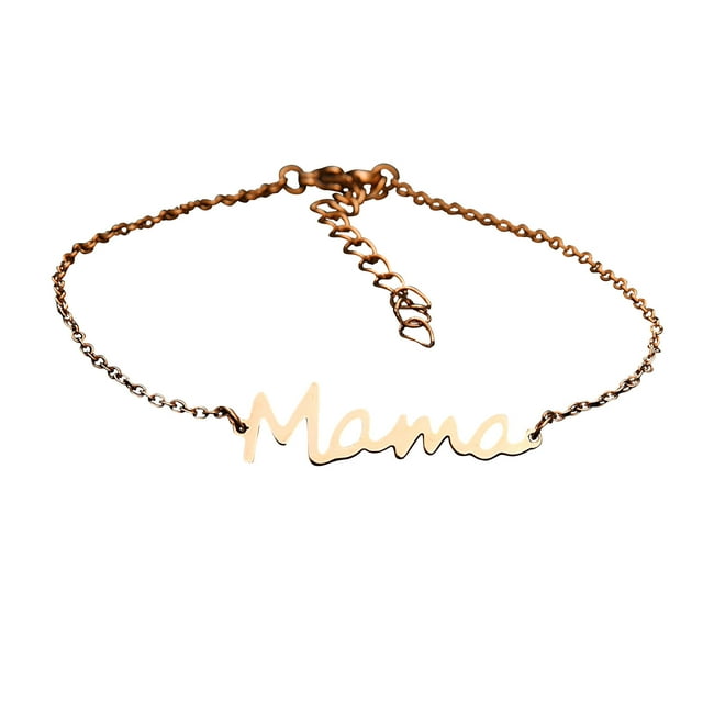 Pulseras para Mujer, Regalos para Mujer Pulsera I You Mom para Mujer Collar Día de la Madre Cordón