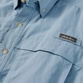 thumbnail image 3 of Men's Eddie Bauer UPF 50 Ripstop Guide Short Sleeve Button-Down Shirt Color: Chambray Blue Size: S, 3 of 3