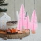 thumbnail image 3 of 10 árboles de Navidad en miniatura de pino con base de madera para escritorio. Decoración navideña., 3 of 7