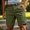Army Green, variant on Versatile Casual Shorts for Spring and Summer in Solid Colors | Easywear Comfort Fit | Breathable Lightweight Everyday Leisurewear for Men