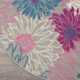 thumbnail image 4 of Nourison Passion Floral Grey 4' x ROUND Area Rug, (4 Round), 4 of 8