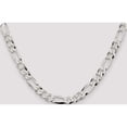 thumbnail image 5 of Sterling Silver 8.5mm Lightweight Flat Figaro Chain (18 X 8.5) Made In Italy qmb220-18, 5 of 5