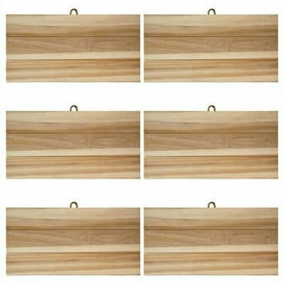 6 Pack: 16" Unfinished Wood Plaque by Make Market