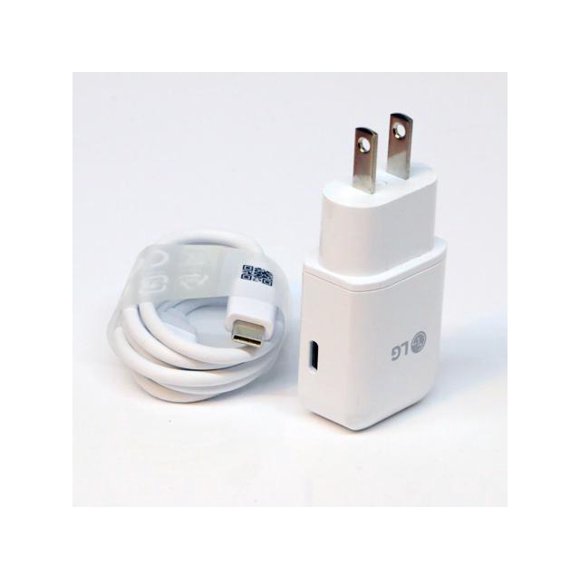 LG 3.0A Fast Adaptive Type C Wall Charger Travel Adapter + 3.3Ft USB C Cable for LG V20 V30 G7 G8, Huawei Google Sony Phones