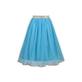 thumbnail image 5 of Girl Dress Blue Gold 3 Piece Tutu Sequin Ethnic Lehenga Choli Duppata 8 Years, 5 of 7