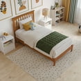 thumbnail image 3 of AFI Mission Twin Solid Wood Foundation Bed, Light Toffee, 3 of 12