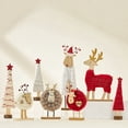 thumbnail image 2 of Decoración navideña tienda creativa Alce árbol de Navidad antiguo diseño de tienda de escritorio decoración de fieltro de lana mini, 2 of 6