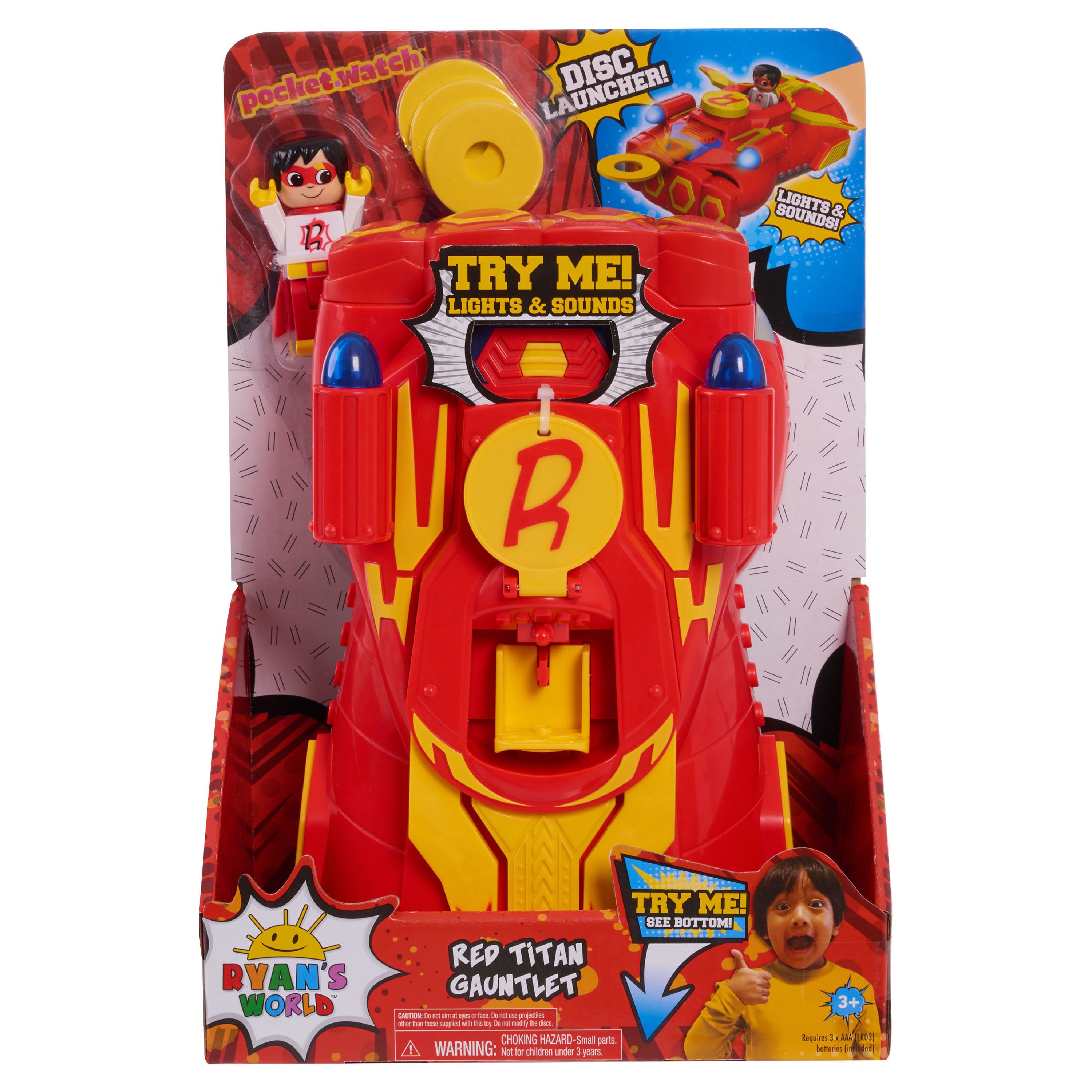 Ryan's World Red Titan Fortress Playset – Base Operativa Del Titano Rosso Con Figure E Veicolo
