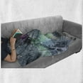 thumbnail image 6 of Psychedelic Soft Flannel Fleece Blanket, Space Galaxy Inspired Hazy Grunge Modern Celestial Cosmic Fantasy Design Print, Cozy Plush for Indoor and Outdoor Use, 60" x 80", Multicolor, by Ambesonne, 6 of 6