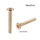 thumbnail image 3 of Tornillos de muebles M6x40mm con socket hexagonal, fijaciones galvanizadas, tornillos de rosca completa de acero al carbono, 20 Pcs, 3 of 4